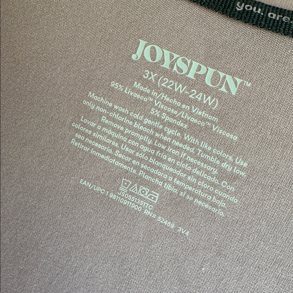 NWT JOYSPUN BABY PINK SUPERSOFT PJ TOP SZ 3X - Picture 3 of 4